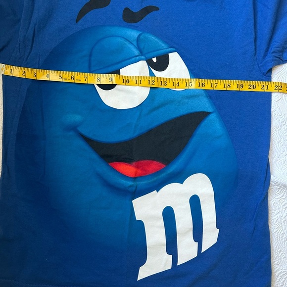 M&M'S Blue Short Sleeve Tee with Iconic Character - Picture 7 of 8